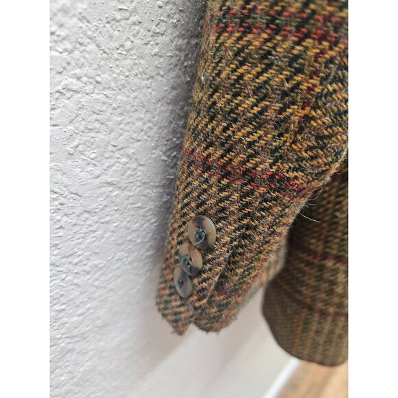 Breeches Woman's Tweed Equestrian Blazer 8 Lambswool Alpaca Mohair Career - Picture 9 of 9